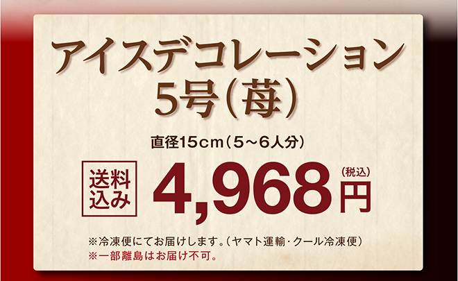 アイスデコレーション5号(苺)