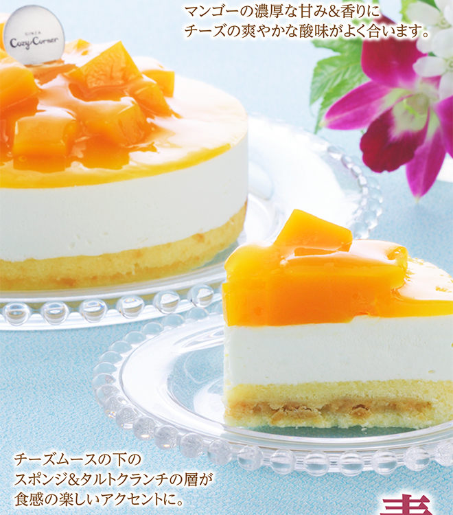 爽やかマンゴーレアチーズ(5号)