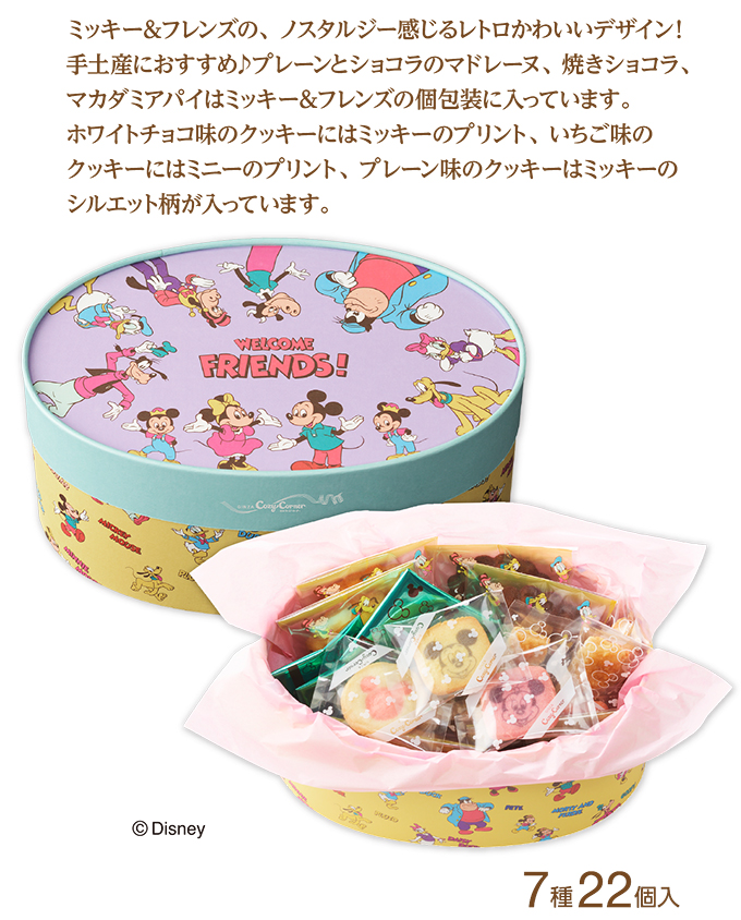 ディズニーデザイン スイーツギフト(7種22個入)